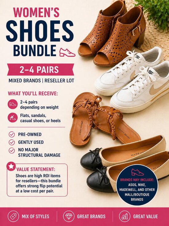 Eileen Fisher Shoes - Women’s Shoes Bundle 👟 2–4 Pairs | Mixed Brands | Reseller Lot